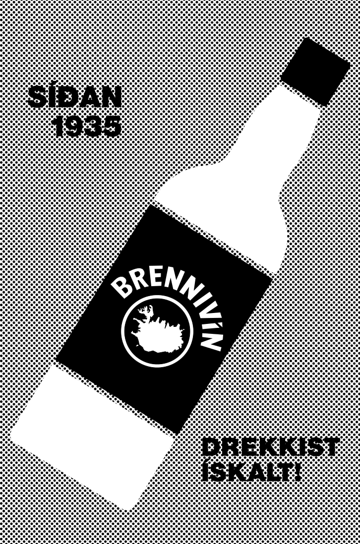 Brennivin Pop Poster